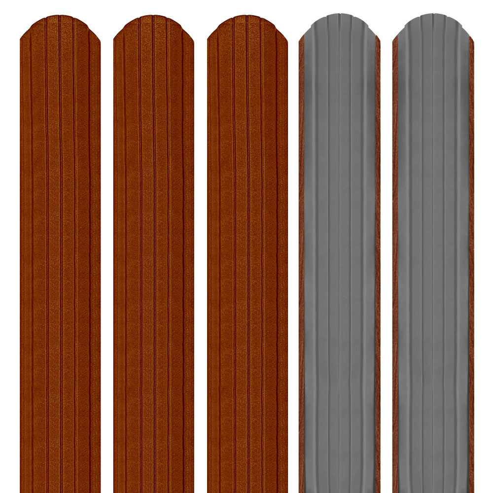 Șipcă metalică 3D Ronin 0,45 mm x 11,5 cm Cărămiziu mat (RAL 8004)
