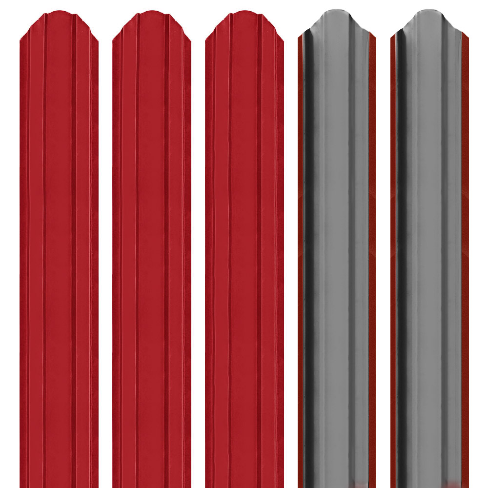Șipcă metalică 2D Ronin 0,45 mm x 9 cm Roșu lucios (RAL 3011)
