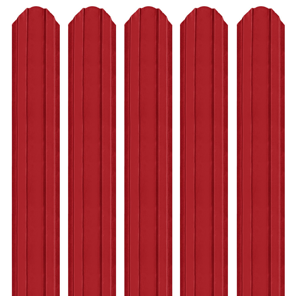 Șipcă metalică 2D Ronin 0,45 mm x 9 cm Roșu lucios (RAL 3011) vopsită pe ambele părți