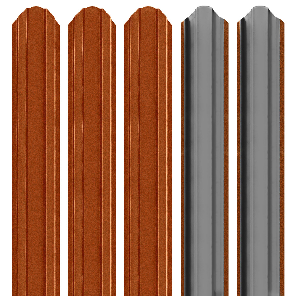 Șipcă metalică 2D Ronin 0,45 mm x 9 cm cărămiziu mat + Șuruburi gratuite