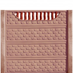 Gard beton Troian 6 cu stâlpi simpli 2 m-2