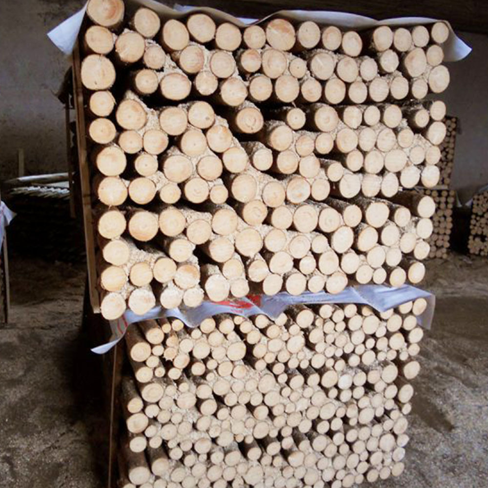 Araci lemn în coajă pentru legume 3 - 7 cm x 2 - 2,2 m
