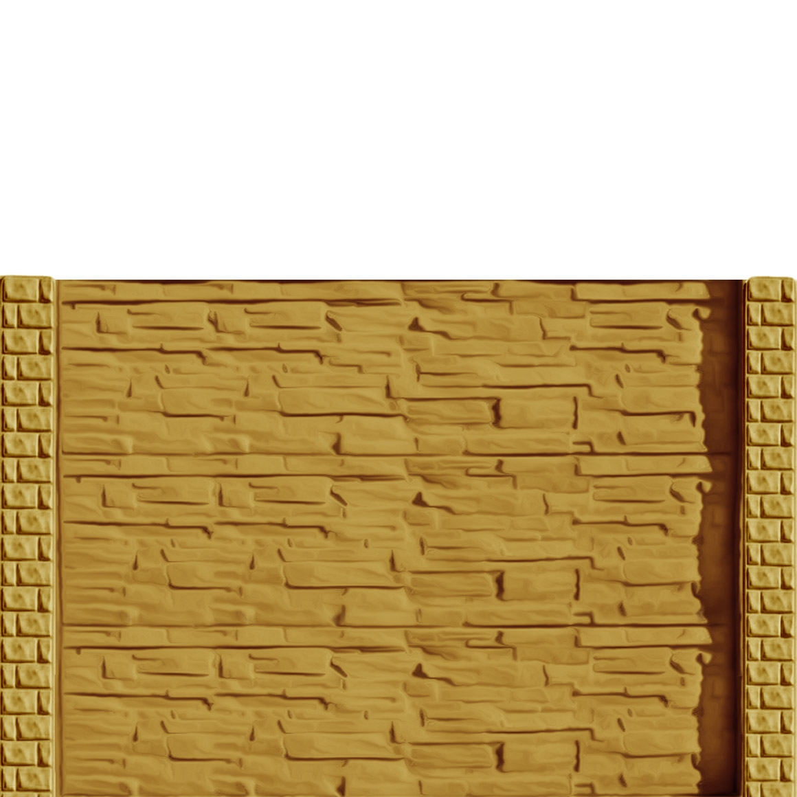 Gard beton Industrial Viking stâlpi cu model cărămidă 1,5 m