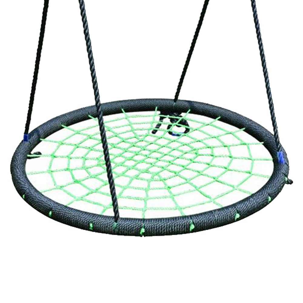 Leagăn cuib rotund 100 x 100 cm Negru - Verde