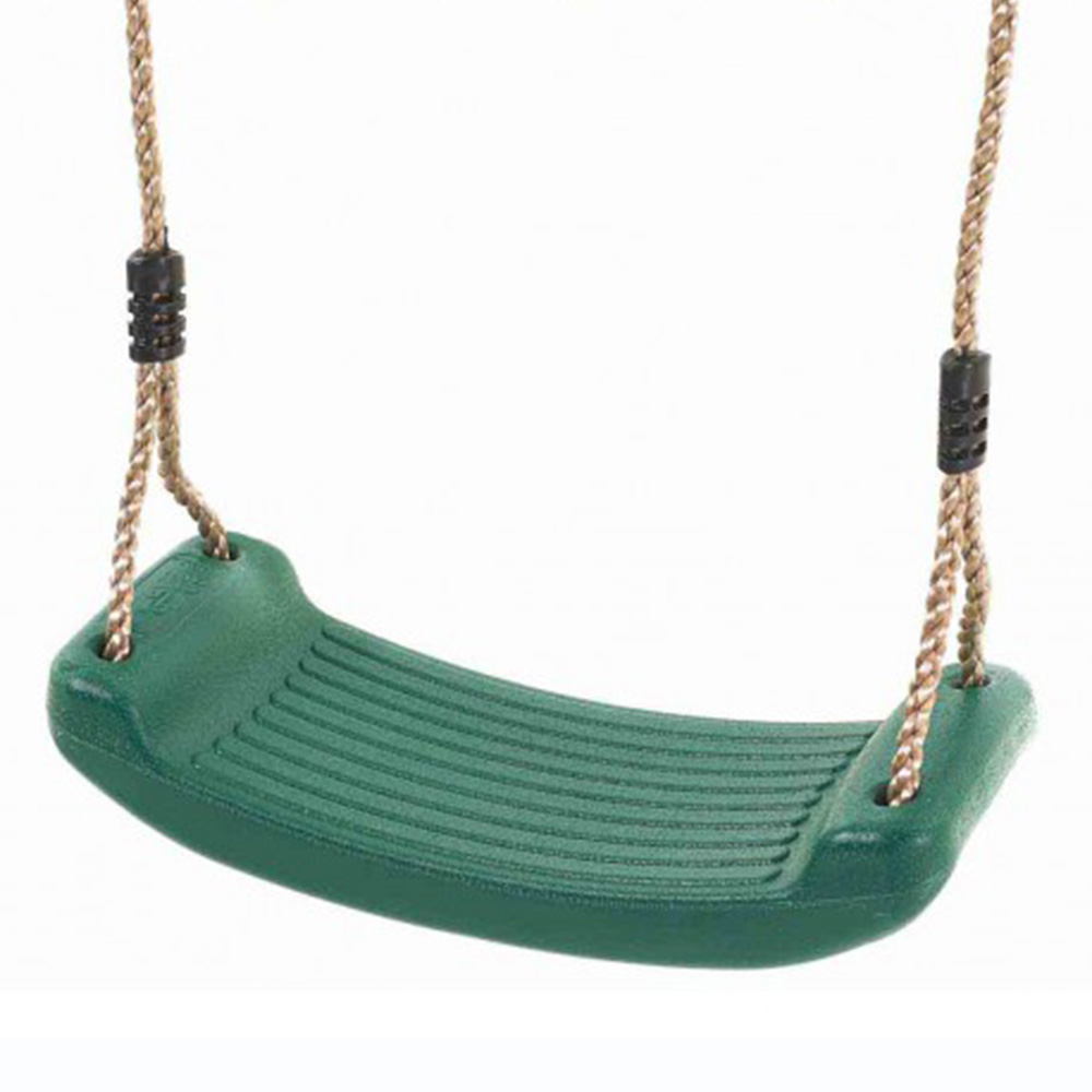 Leagăn din plastic cu frânghie, verde