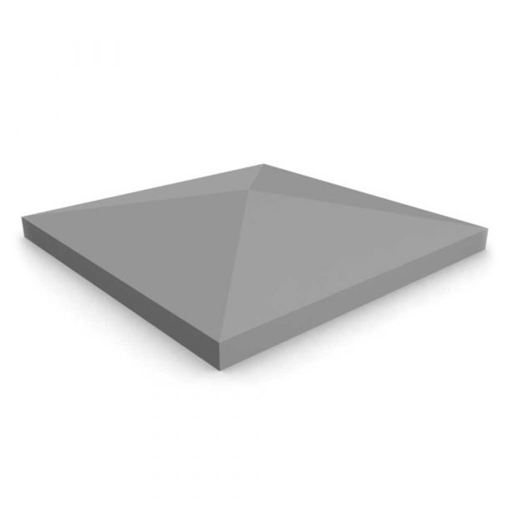 Capac stâlp gard beton gri 39 x 39 cm