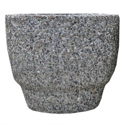 Ghiveci flori stradal Lapis conic, Gri-3