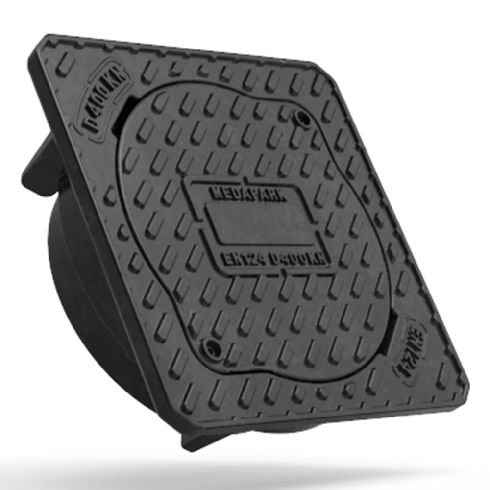 Capac compozit pentru tub DN 315, 38x38 cm, D400