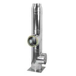 Coș fum profesional din inox Leanti 5 m x 150 mm pornire de la bază-2