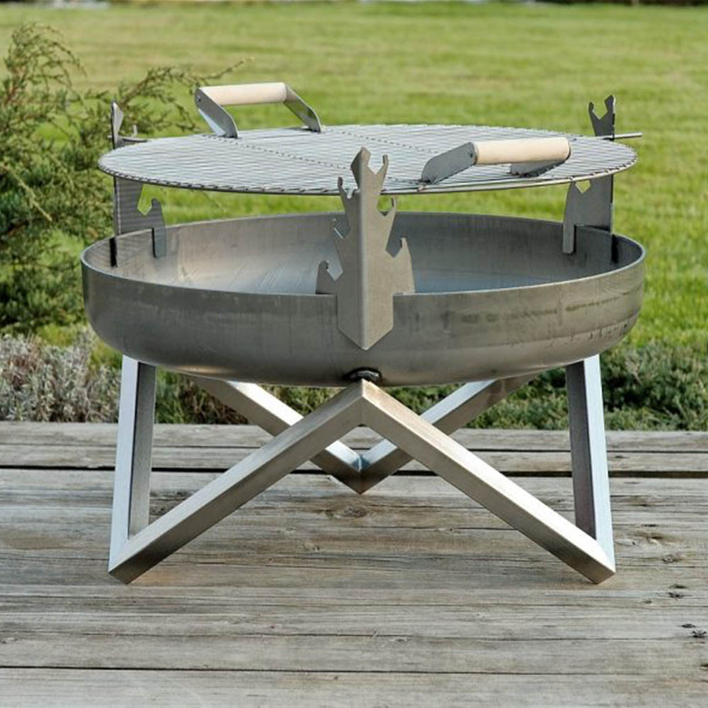 Set vatră de foc și grătar Estia 79 cm