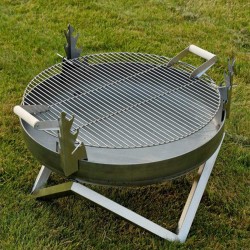 Set vatră de foc și grătar Estia 79 cm-3