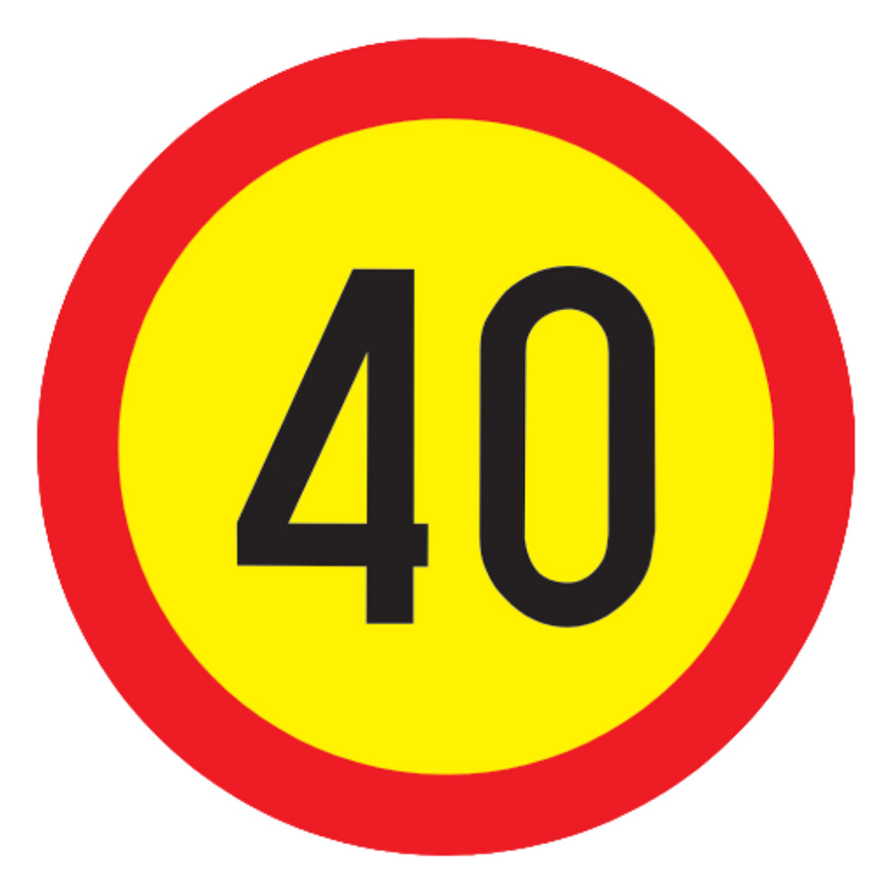 Indicator de semnalizare a lucrărilor -  Limitare de viteză 60 cm