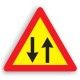 Indicator de semnalizare a lucrărilor - Circulație în ambele sensuri 90 cm