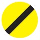 Indicator de semnalizare a lucrărilor - Sfârșitul tuturor restricțiilor 80 cm