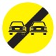 Indicator de semnalizare a lucrărilor - Sfârșitul interzicerii de a depăși 80 cm