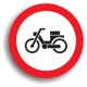 Indicator de reglementare - Accesul interzis mopedelor (ciclopedelor) 80 cm