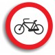 Indicator de reglementare - Accesul interzis bicicletelor 60 cm