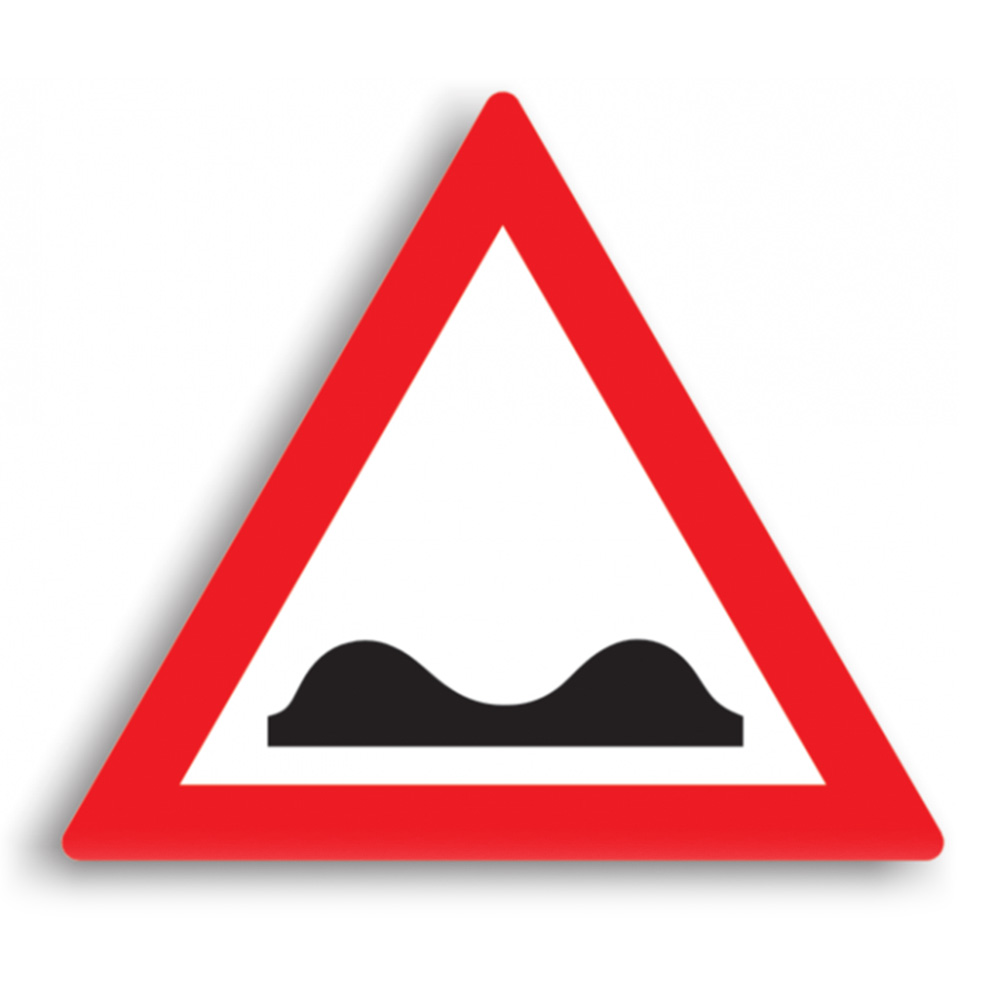 Indicator de avertizare - Drum cu denivelări 70 cm