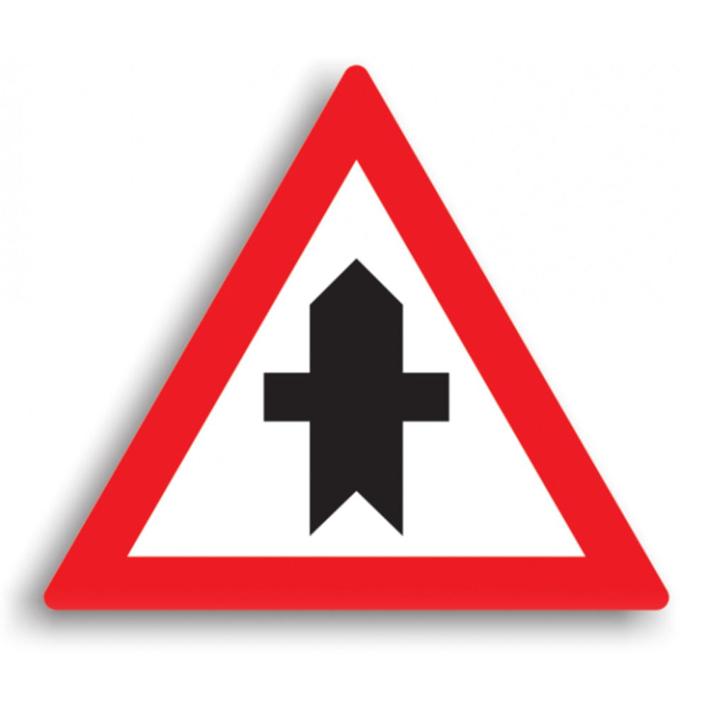 Indicator de avertizare - Intersecție cu drum fără prioritate 90 cm