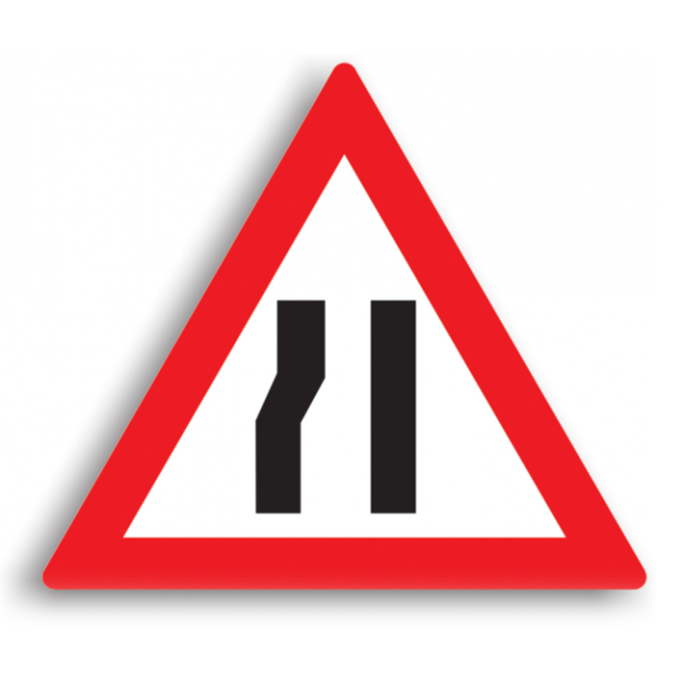 Indicator de avertizare - Drum îngustat 90 cm