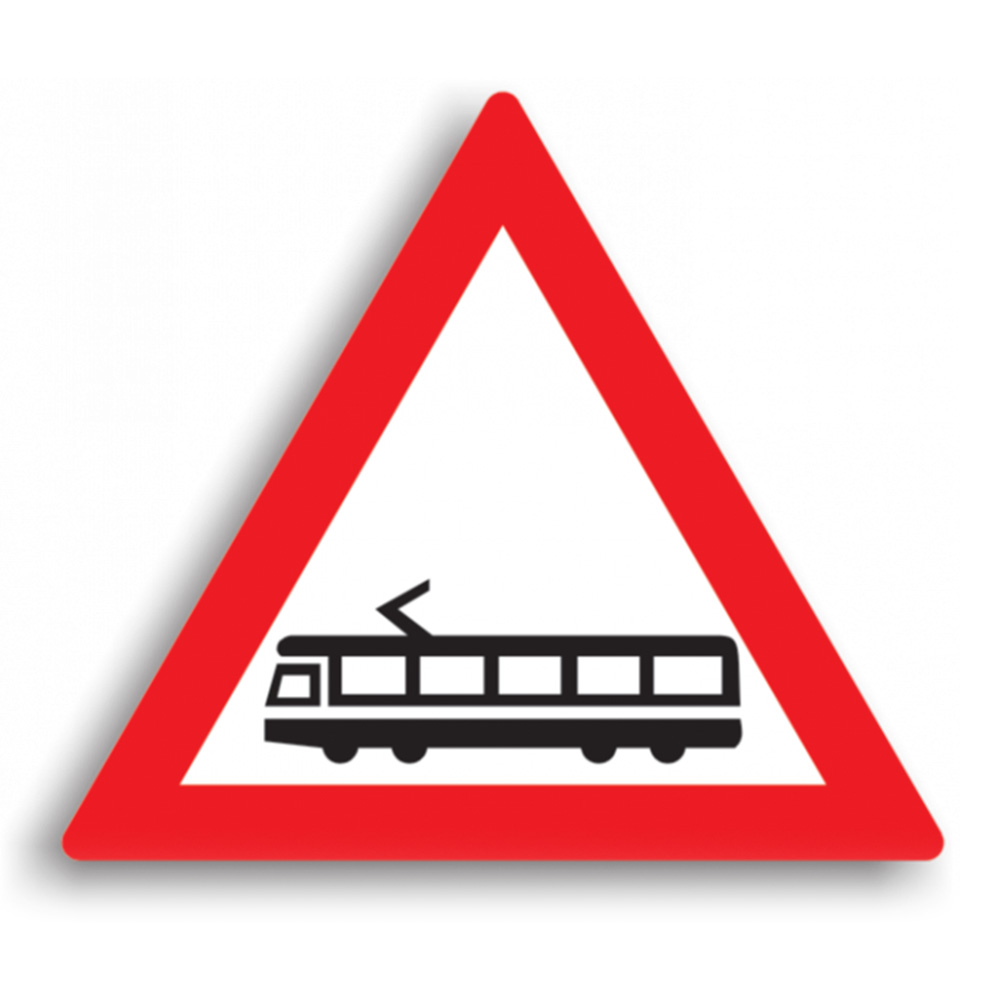 Indicator de avertizare - Trecere la nivel cu linii de tramvai 70 cm