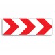 Indicator de avertizare - Curbă deosebit de periculoasă 150 x 50 cm