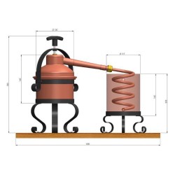 Cazan țuică 1 L hobby Stanley-2