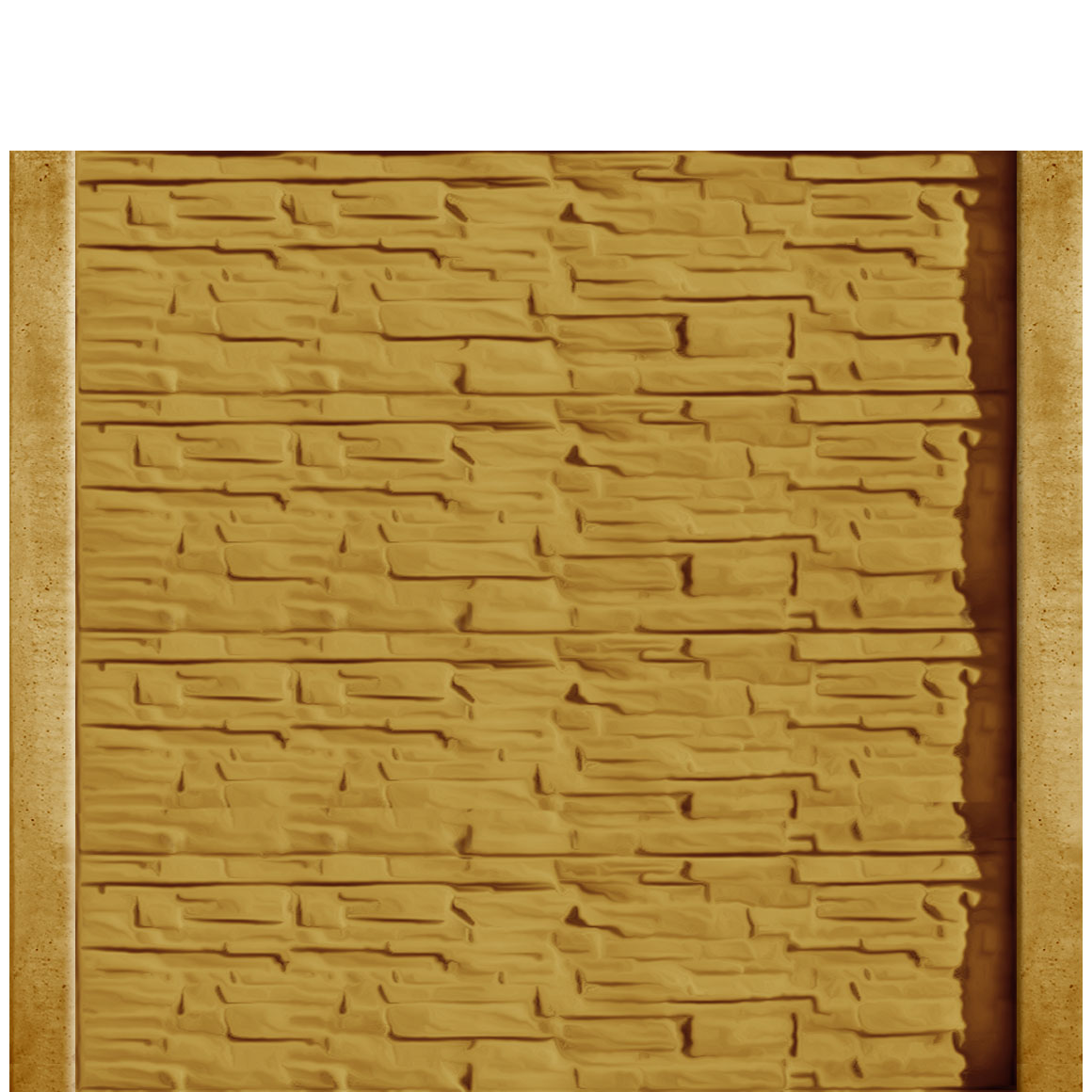 Gard beton Industrial Viking cu stâlpi simpli 2 m