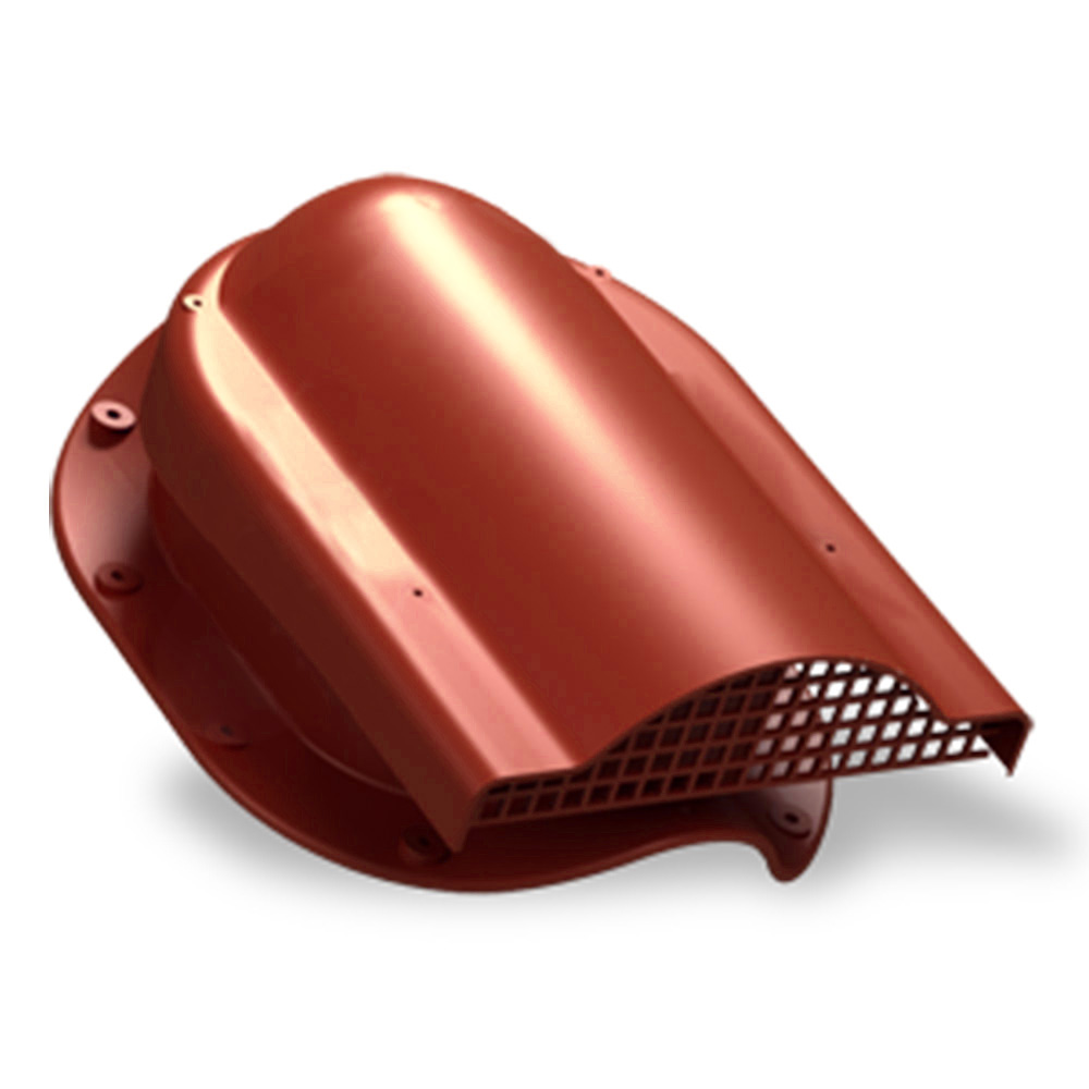 Element ventilare – țiglă metalică ondulată Roșu