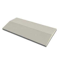 Coame gard beton Gri În două ape 30 x 200 cm Beton
