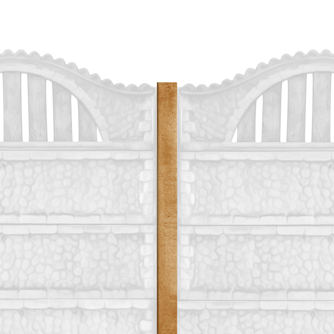 Stâlpi gard beton simpli 13 x 13 x 220 cm