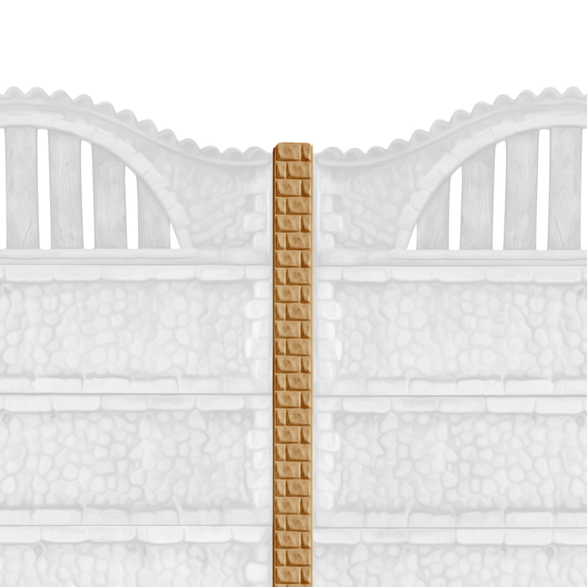 Stâlpi gard beton cu model cărămidă 14 x 13 x 220 cm
