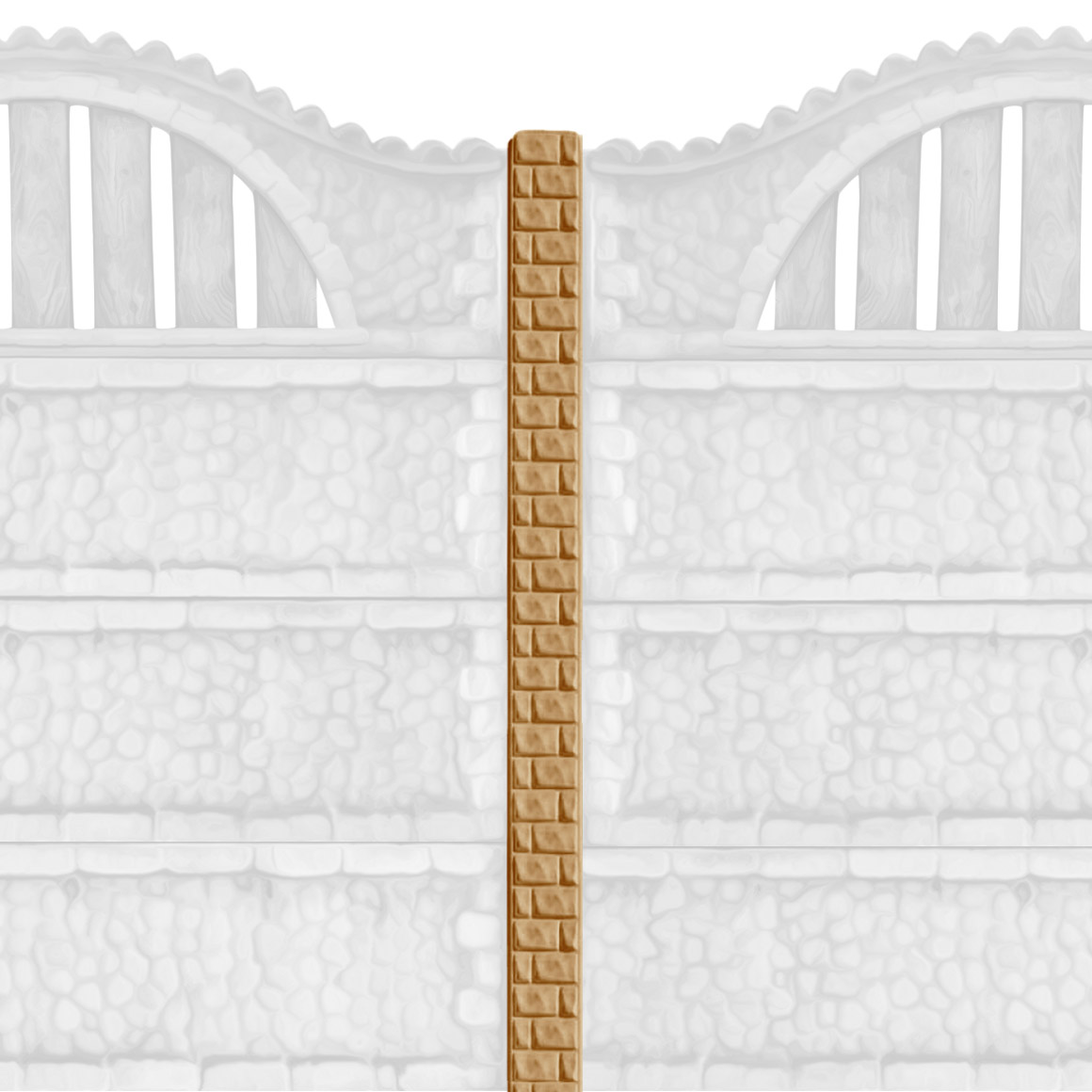 Stâlpi gard beton cu model cărămidă 14 x 13 x 270 cm