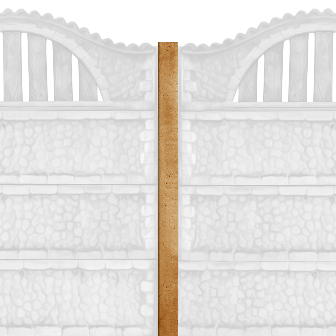 Stâlpi gard beton simpli 13 x 13 x 270 cm