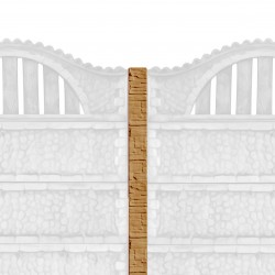 Stâlpi gard beton 14 x 13 x 220 cm 2,2 m Stâlpi cu model piatră
